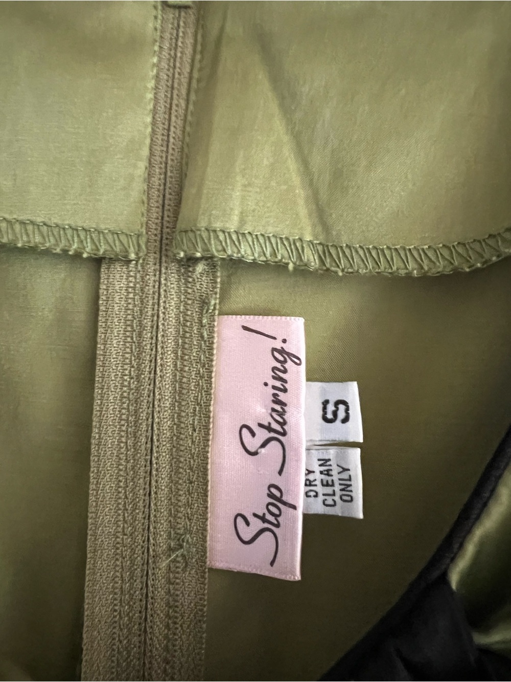 Stop Staring Green Timeless Satin Bow Dress - Picture 6 of 13